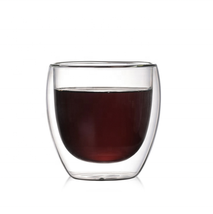 DOUBLE WALL GLASS CUP 150ML