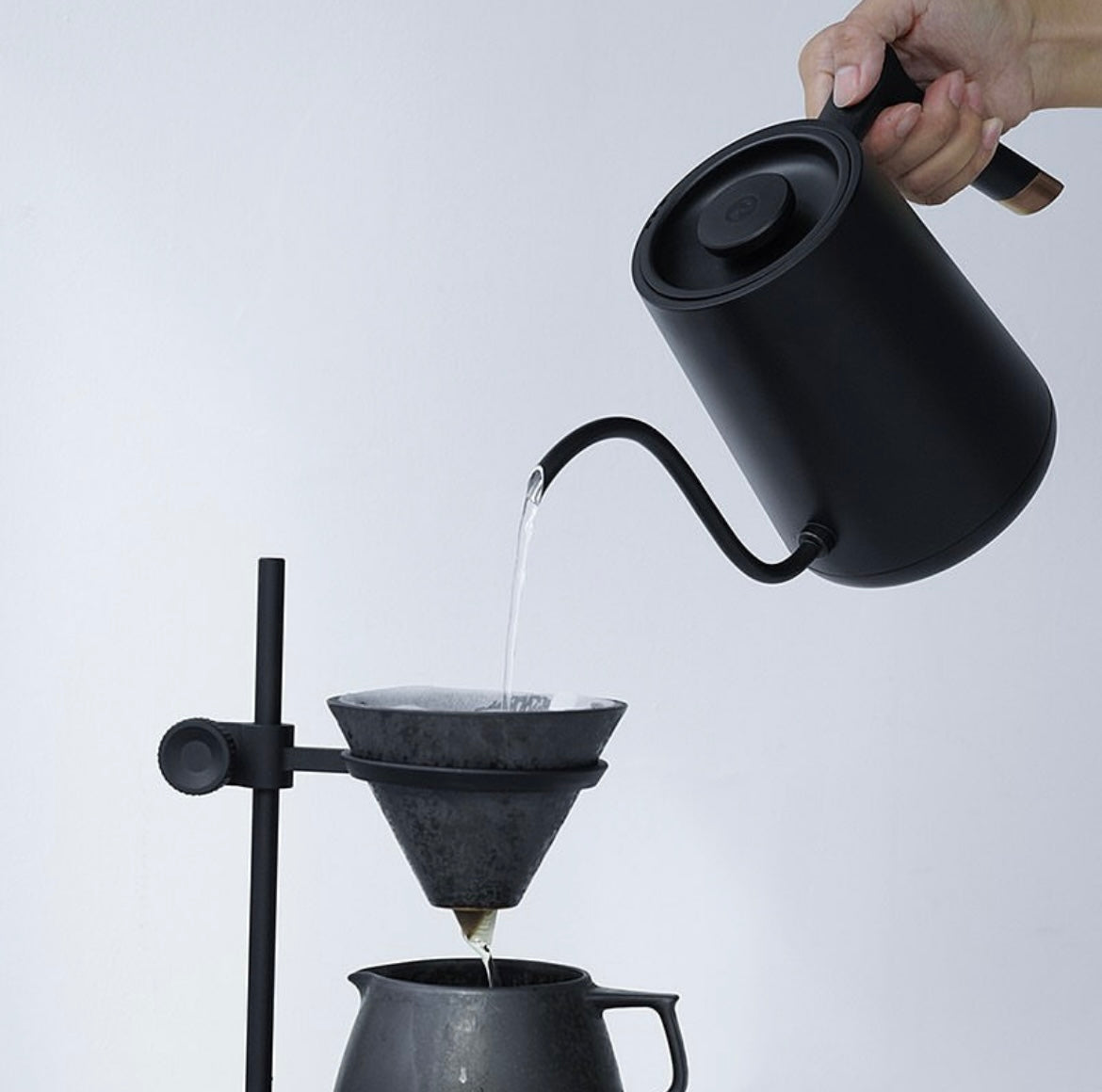TIMEMORE- FISH SMART Electric Pour Over Kettle Black | 800ml