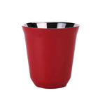 STAINLESS STEEL ESPRESSO CUP- RED 160ML