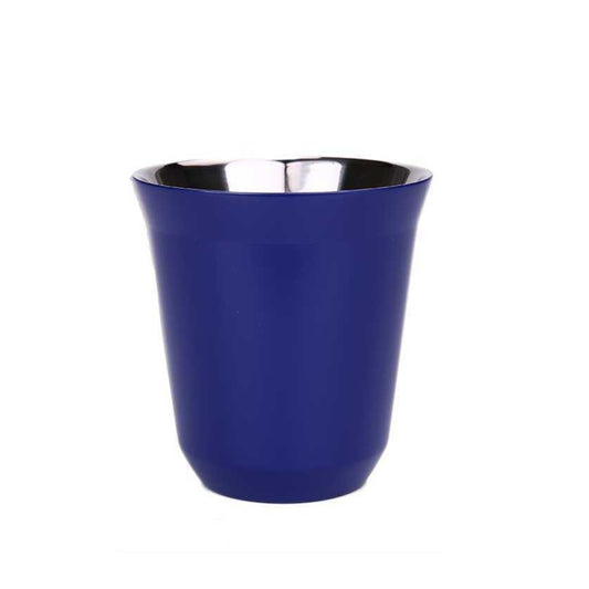 STAINLESS STEEL ESPRESSO CUP- BLUE 160ML