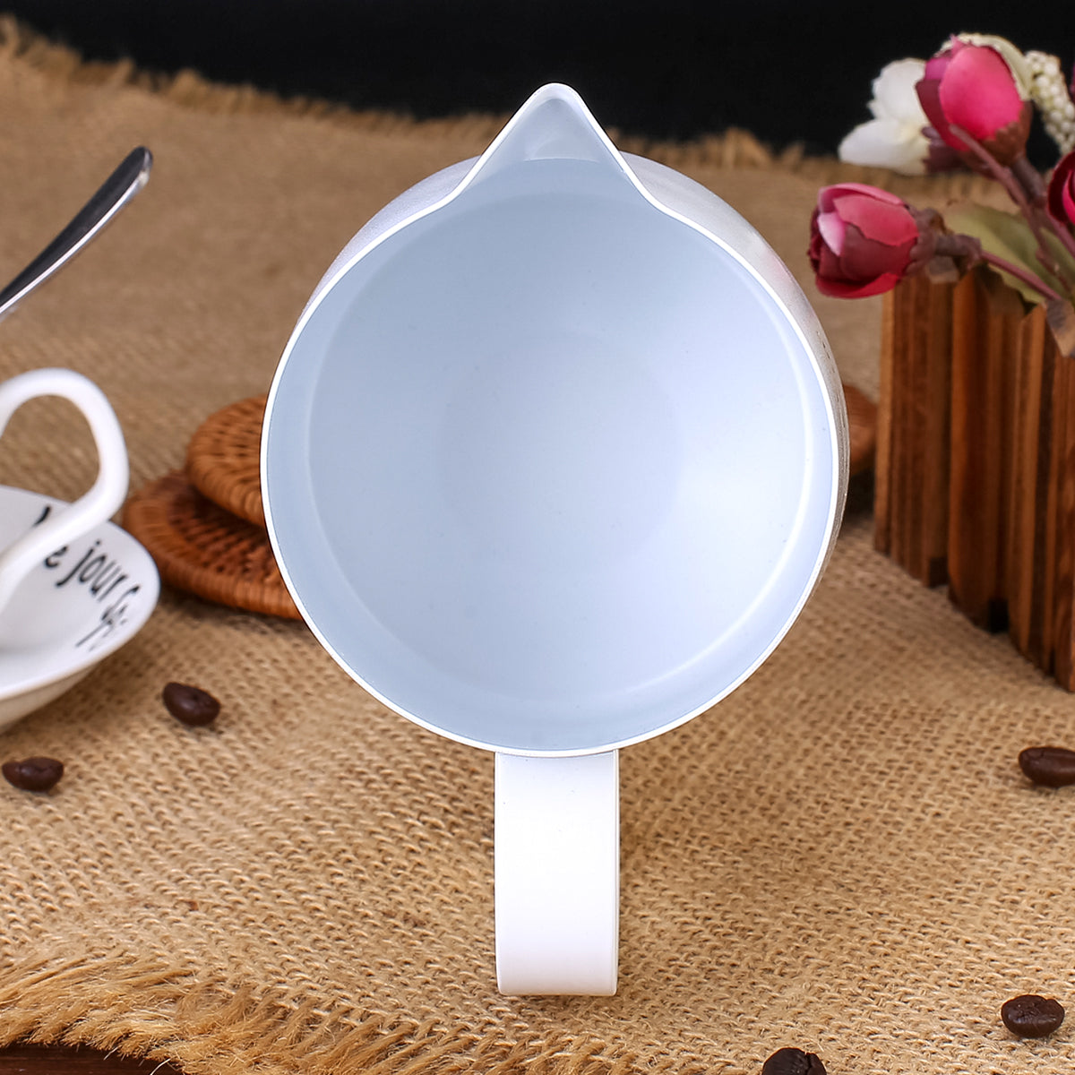 Barista Space Teflon White 350 ML -600 ML