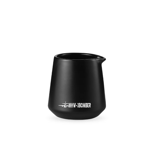 MHW-Ceramic small milk cup black -80ML