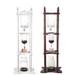 Coffee Drip tower Glass & wood white 2500ML