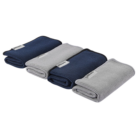 MHW-Four Towels Set2 grey + 2 dark blue