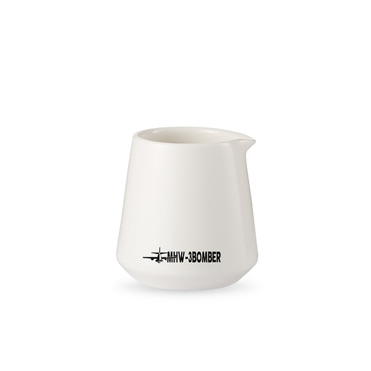 MHW-Ceramic small milk cup white -80ML