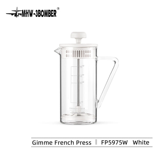 MHW-Gimme French Press-450ml  White